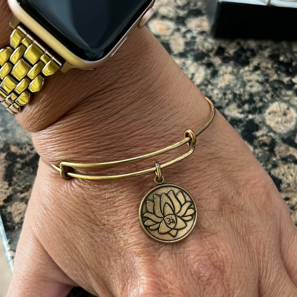 Alex and Ani gold charm bracelet - Energy charm